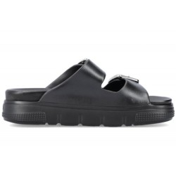 Rieker Damen Pantolette Schwarz P218-0-00 Schuhe