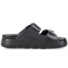 Rieker Damen Pantolette Schwarz P218-0-00 Schuhe