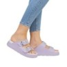 Rieker Damen Pantolette Lila P2180-30 Schuhe