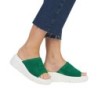 Rieker Evolution Damen Pantolette Grün W1551-52 Schuhe