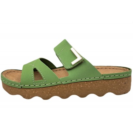 Rohde Damen Pantolette Foggia Kiwi Grün 6221-64 Schuhe