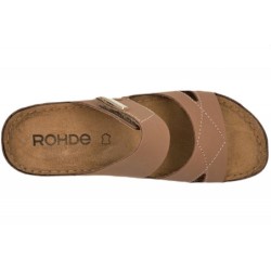 Rohde Damen Pantolette Foggia Nuss  6221-74 Schuhe