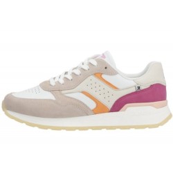 Rieker Evolution Sneaker Weiß Rosa Beige W0607-80 Schuhe