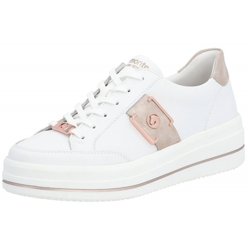 Remonte Damen Sneaker Weiß Roségold D1C02-80 Schuhe