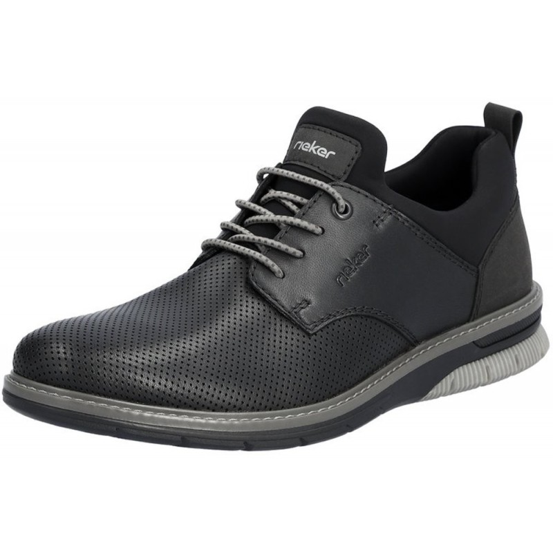 Rieker Herren Slipper Schwarz 14450-00 Schuhe