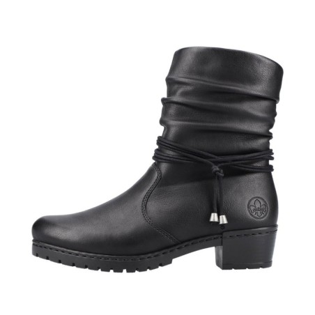 Rieker Damen Stiefelette Schwarz Y17R2-00 Schuhe