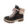 Rieker Damen Schnürboots Grün Kombi X8647-54 Schuhe