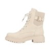 Rieker Damen Schnürboots Beige 72631-62 Schuhe