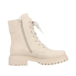Rieker Damen Schnürboots Beige 72631-62 Schuhe