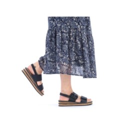 Rieker Damen Sandalette Schwarz 62950-00 Schuhe