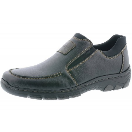 Rieker Herren Halbschuh Slipper Schwarz 19961-03 Schuhe
