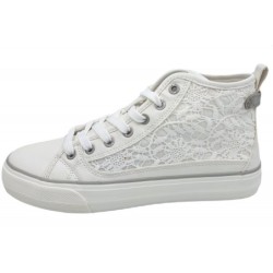Mustang Damen Sneaker Weiß 1272-502-1 Schuhe