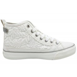 Mustang Damen Sneaker Weiß 1272-502-1 Schuhe