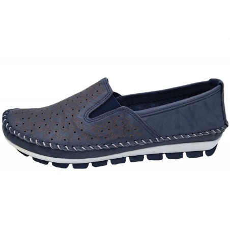 Gemini Damen Slipper Navy Blau 382163-01-802 Schuhe