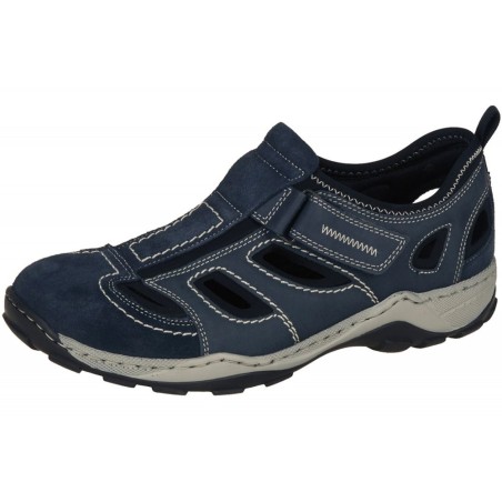 Rieker Herren Slipper Blau 08075-14 Schuhe