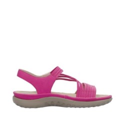 Rieker Damen Trekking Sandale Pink 64870-31 Schuhe