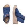 Rieker Damen Keilsandale Jeans Blau 68791-12 Schuhe
