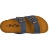 Helmut Trunte Bio Time Leder Pantolette Blau 65050 Bio blau Schuhe