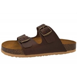 Helmut Trunte Bio Time Leder Pantolette 65050 Bio braun Schuhe