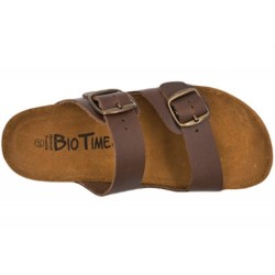 Helmut Trunte Bio Time Leder Pantolette 65050 Bio braun Schuhe