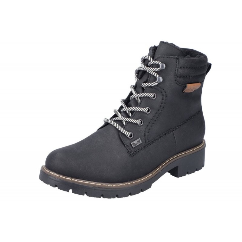 Rieker Tex Damen Winterboots Schwarz Y9125-00 Schuhe