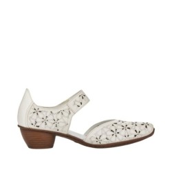 Rieker Damen Pumps Weiß 43786-80 Schuhe
