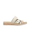 Rieker Damen Pantolette Beige V3652-94 Schuhe