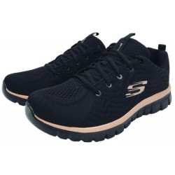 Skechers Damen Graceful Schwarz 12615 BKRG Schuhe