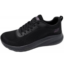 Skechers Damen Bobs Squad Schwarz 117209 BBK Schuhe