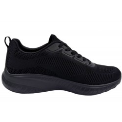 Skechers Damen Bobs Squad Schwarz 117209 BBK Schuhe