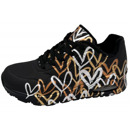 Skechers Sneaker Uno Loving Love  155523 BKGD Schuhe