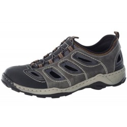 Rieker Herren Slipper Grau 08065-02 Schuhe