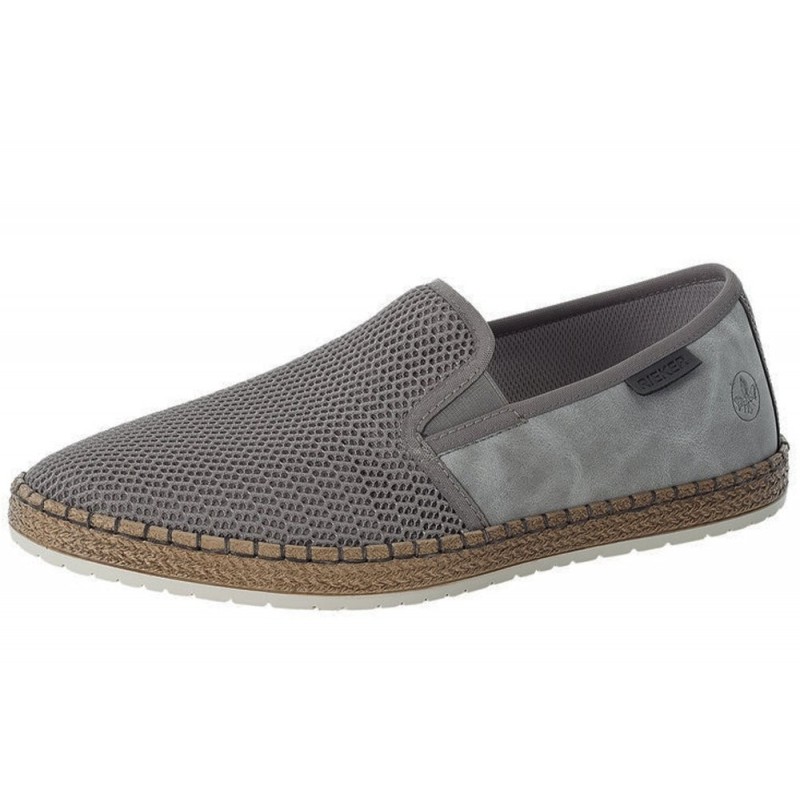 Rieker Herren Slipper Grau B5265-43 Schuhe