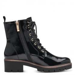 Tamaris Lack Stiefelette Schwarz 25297-018 Schuhe