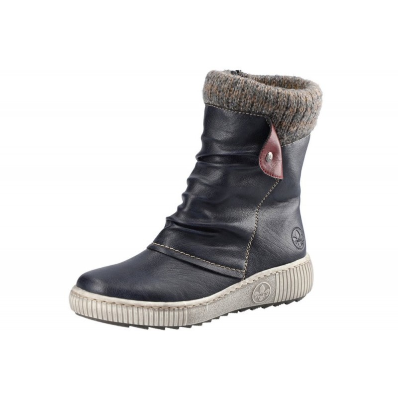 Rieker Damen Stiefel Blau Z6693-14 Schuhe