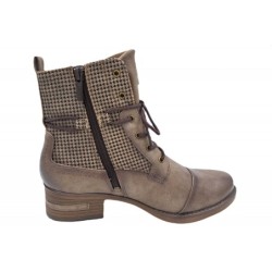Mustang Damen Stiefelette Taupe 1229-510-318 Schuhe