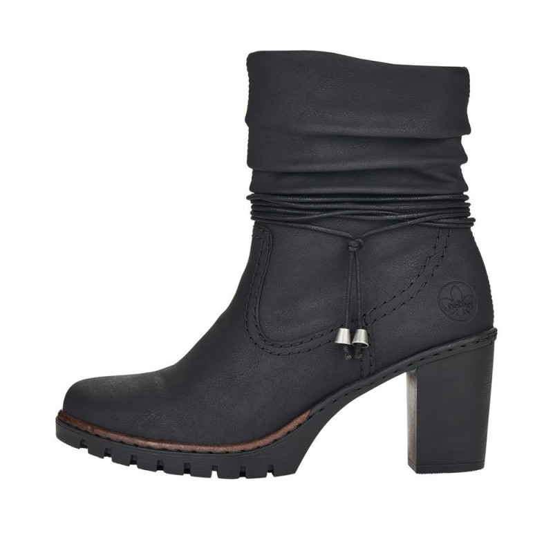 Rieker Damen Stiefelette Schwarz Y2591-01 Schuhe