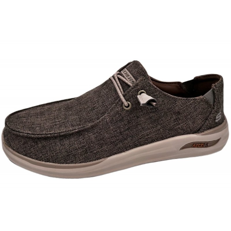 Skechers Herren Halbschuhe Dunkelbeige 204797 DKTP Schuhe