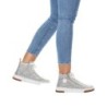 Rieker Damen High Top Sneaker Silber N3945-40 Schuhe