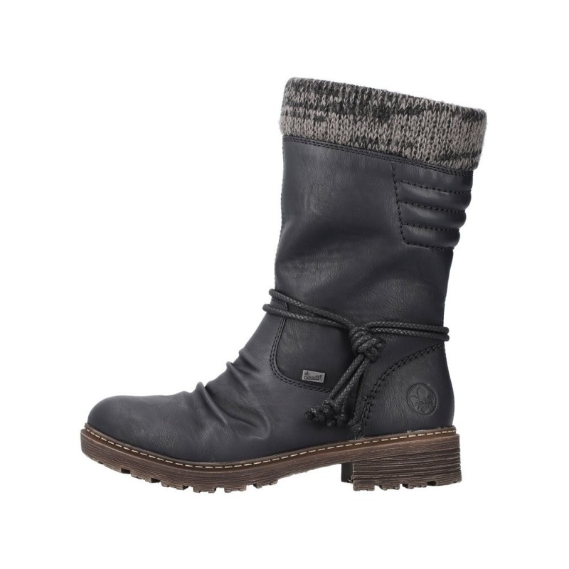 Rieker Damen Kurzstiefel Schwarz Z4755-00 Schuhe