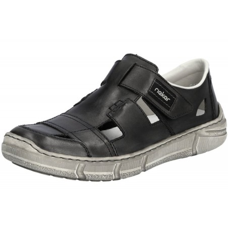 Rieker Herren Slipper Schwarz 04050-40 Schuhe