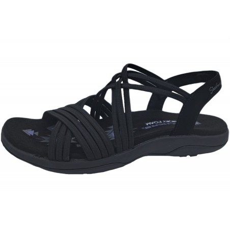 Skechers Damen Sandale Reggae Slim Schwarz 163185 BBK Schuhe
