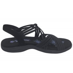 Skechers Damen Sandale Reggae Slim Schwarz 163185 BBK Schuhe