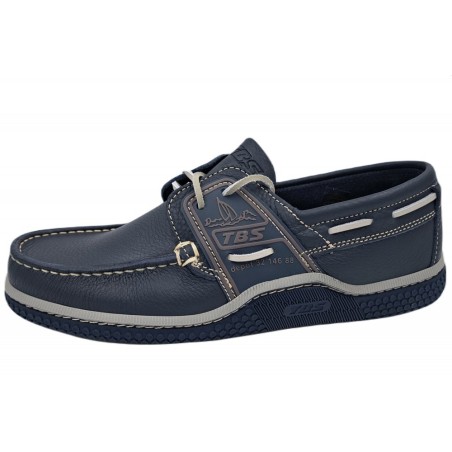 TBS Herren Leder Bootsschuhe Globek Globek B8D12 Marine Froment Schuhe