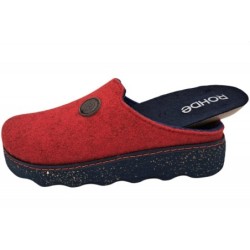 Rohde Filzpantoffel Foggia Cherry Rot 6120-43 Schuhe