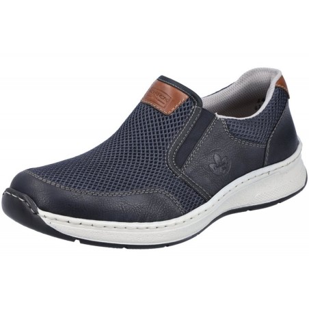 Rieker Herren Slipper Blau 14363-14 Schuhe