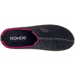 Rohde Filzpantoffel Grau 6120-84 Schuhe