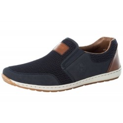 Rieker Herren Slipper Blau 08869-14 Schuhe
