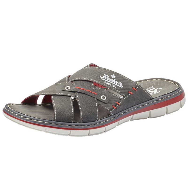 Rieker Pantolette Anthrazit 25199-43 Schuhe