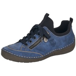 Rieker Damen Halbschuh Blau 52573-14 Schuhe